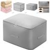 YYTECH Organizer Autocomprimente Ultra Salvaspazio, Borsa Portaoggetti Auto Comprimente per Piumino, Vestiti Organizer Autocomprimibile Ultra Salvaspazio (grigio, XL 52 x 42 x 60 cm)