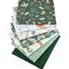 Bkrdty Stoffa Patchwork 7 pezzi Tessuti Quadrati di Cotone 50 * 50cm Stoffa di Cotone Floreale Multicolore per Artigianato DIY Trapuntatura Cucito Scrapbooking