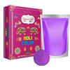 INDIAN STORE 24 Holi Gulal polvere solubile in acqua Servizio fotografico del festival naturale Rangoli Colori polvere arcobaleno sacchetto di colore sacro foto di polvere di colore glitterato (purple 1 kg)