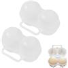 Wxinsheng Porta Uova Plastica da Trasporto,2 PCS Contenitore per Uova con Manico,Cartone per Uova Portatile,Cartone per Uova in Plastica,per il Trasporto Delle Uova,per il Campeggio,Picnic