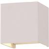S-D SHOP - V-TAC LAMPADA FARETTO LED VT-759 6W IP65 CON DOPPIA LUCE REGOLABILE APPLIQUE DA (Bianco, Caldo)