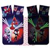 BrandMac Set di biancheria da letto con design Spidey fosforescente | Fodera per piumino Junior 100 x 135 cm + fodera per cuscino 40 x 60 cm, 100% cotone | Set di biancheria da letto reversibile e morbida