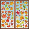 Leonshco Decorazioni per Finestre Autunno - Adesivi per Finestre Autunnali Modelli Adesivi Foglia D'acero Zucca Scoiattolo - Decorazioni per Ringraziamento Autunno - Set Da 6 per La Festa Dell'ufficio E Casa