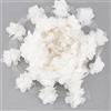 FINGERINSPIRE 9,1 m Chiffon Fiore Pizzo 25 mm di Larghezza, 3D Cluster Bianco Fatto a Mano per Decorazione Fai da Te, Costume, Abito da Sposa