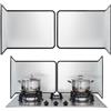 FoiiLiio 2 Pannello Paraschizzi Cucina Pieghevole Protezione, Antiaderente Paraschizzi da Cucina Protezione, Protezione Protezione Schizzi di Olio per Cucine a Gas e Padella (38 * 30 * 29cm)