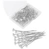 DIVINA VITAE 200 Pezzi Perni Per Fiori Spille Diamante, Spilli Testa Cristallo Trasparenti Sposa Perni Dritti, 2 Pollice Perni Cristallo Spilli Sarta, Bouquet Perni Matrimoni Gioielli Decorazione Floreali