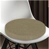 ELYSYSRL Cuscini Rotondi per Sedie Cucina 30/35/40/45/50cm Cuscini per Sedie Antiscivolo per Sedie da Pranzo,Esterno, Giardino, Cucina, Ufficio, Soggiorno(Grigio Chiaro,40x40x3cm Thick)