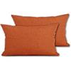 Cieffepi Home Collections Federa Copricuscino MULTICOLOR (Set 2 Federe 30x50 cm, Arancio)