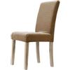CASAbella Coprisedia vesti sedia elasticizzato con schienale 4 pezzi tinta unita millerighe mod. IRIS (Tortora)