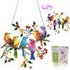 ZGGZHeim Kit Diamond Painting Uccelli Colorati da Appendere,Ciondolo con Pittura a Diamante 5D per Finestra o Parete,Acchiappasole Decorativo con Catena,DIY Arte con Strass per Adulti e Bambini,Decora per Casa