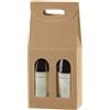 DUE ESSE S.N.C. DI SABATINI ALDO PZ 20 SCATOLA PORTA BOTTIGLIA (2 BOTTIGLIE) BUSTA IN CARTONE ONDULATO BOX FOR BOTTLES IN CARTA