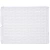 FUBESK Tappetino scolapiatti in silicone, ad asciugatura rapida, 40 cm x 30 cm, resistente al calore, antiscivolo, per bancone della cucina, lavello, frigorifero o cassetto (bianco)