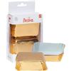 Decora, 0339890 Confezione da 20 Pirottini Plum Cake da 80 X 50 X 32 mm, per Cuocere, Presentare e Regalare PlumCake, Resistente fino a 180°, Made in Italy, Colore Oro