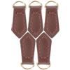 iplusmile Tiretti per Cerniera Colore Caffè in Metallo e Pelle 5 Installazione Rapida e Sicura Design Creativo per Pantaloni e Valigie
