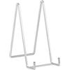 DIDUDIDU Supporto Cavalletto Espositore Porta Piatti - Supporti Piatti da Esposizione - 20,5 cm Cavalletti per Tavolo - Espositori in Ferro per Piatto Decorativo | Foto | Cornice | Libri | Carte | CD - Argento
