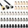 Kiuiom Metallo Chiusura Corda,Fermacorda Terminali, Fibbia Terminale Corda,40PCS Serrature Cordoncino Fermacorda in Metallo Ferma per Cordini Elastica Abbigliamento Zaino