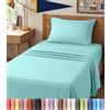 Utopia Bedding Set di lenzuola per letto singolo XL, essenziali per la camera da letto degli studenti, in microfibra morbida e traspirante, tessuto Oeko-Tex, 3 pezzi, 1 lenzuolo con angoli, 1 lenzuolo