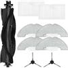 Violiica Set di panni di ricambio per spazzola laterale principale Cleanova per Vexilar per aspirapolvere robot W7, W9, W11, W15, accessori per aspirapolvere, in nylon e plastica, in microfibra (A)