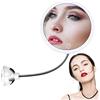 STLOVe Specchio Ingranditore da Trucco con Luce LED, Lente d'Ingrandimento,Specchio per Il Trucco,Cromato in Metallo,Perfetto Come Regalo per Donna e Ragazza (10X)