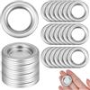 BENECREAT 80 porta Cono di Incenso, Porta Incenso In Latta Piccolo Da 29mm, Vassoio per Coni di Incenso Rotondi e Piatti per La Decorazione di Stanze per Meditazione, Yoga e Spa, Platino