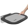 Heuffe Sedia Doccia Sottile Ergonomica Pieghevole a Muro - 180kg Portata Max Antiscivolo, per Anziani e Disabili, Nero