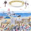 Manifattura Tessile Tovaglia Disegni Acquarello Puro Cotone Stampa Fantasia Italiana - Mare, 2x Tovagliette
