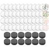 Colexy Cabochon Vetro Trasparente, Magneti per Frigorifero Decorativi, 48 Pezzi Cabochon Vetro 25mm, 48 Pezzi Adesivi Magnetici per Frigo, Magneti Foto per Frigorifero, Lavagna Magnetica, Ufficio