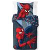 Jay Franco Marvel Spiderman - Set copripiumino per bambini - Super morbido con federa per cuscino, SOLO COPRIPIUMINO (riempimento non incluso), Blu scuro, 2 pezzi per letto singolo