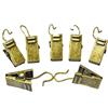 Anawakia Set di 20 Ganci a Clip per Tende, Anelli in Acciaio Inossidabile Con Ganci (Bronzo)