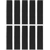 YJDOORPLAY Spugna filtrante per condizionatore d'aria, filtro di ricambio in cotone nero, accessori per filtro in cotone a tre livelli, per 215 x 50 mm (10 pezzi)