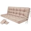 PillowPrim Cuscino per dondolo da giardino Hollywood con schienale, larghezza della seduta 150 cm.