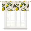 Ausing Zitrone Tendine corte per cucina, tenda a pannelli stampata, decorazione moderna per la stanza, porta del balcone