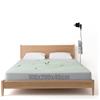WingFly Lenzuolo di messa a terra conduttivo, Grounding Bed Sheet, Tappetino da terra secondo la norma UE, con 10% fibra d'argento e 90% cotone biologico, per Sonno Migliore Recupero Energetico (100x200cm)