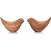Indus Lifespace Set di Statue di Uccelli in Legno di Acacia, Decorazione per la Casa, Scultura di Uccelli per Soggiorno, Bagno, Ufficio, Stile Moderno, Uccelli, Ornamenti Decorativi (Grande - 11,43 cm