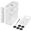 ZWILLING FRESH & SAVE CUBE Set di avviamento per sottovuoto, taglia M, set di conservazione sottovuoto da 5 pezzi che include 2x contenitori CUBE M, pompa a vuoto, misurino, etichette NFC