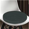 ELYSYSRL Cuscini Rotondi per Sedie Cucina 30/35/40/45/50cm Cuscini per Sedie Antiscivolo per Sedie da Pranzo,Esterno, Giardino, Cucina, Ufficio, Soggiorno(Dark Gray,35x35x5cm Thick)