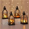 Beafaeur 4 Pezzi Lanterna Halloween, Lampada da Strega Autunnale con Batteria Zucca