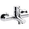 Cornat Calo CAL2 - Rubinetto monocomando per vasca da bagno, corpo in ottone cromato, uscita doccia da 1/2, miscelatore monocomando per montaggio a parete