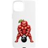 Apple Bodybuilding Kettlebell Strength A Custodia per iPhone 15 Plus Design estivo fitness per sollevamento pesi con mela muscolosa