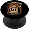 Multiplication Meme Retro Halloween Tomb Numeri infestati divertenti 67 Meme Nerd Halloween Matematica Sarcasmo PopSockets PopGrip Adesivo