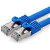 1aTTack.de 20m - blu - 1 pezzo - CAT.7 Cavi di Rete CAT7-10000 MBit/s S-FTP doppia schermatura PIMF 600MHz 4x2xAWG26 / 7 CU rame non contiene alogeni compatibile con CAT5e CAT6 CAT 6a Cat8