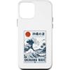 Okinawa Coastal Vintage Co Custodia per iPhone 12 mini Okinawa Wave Vintage giapponese surf spiaggia arte giapponese