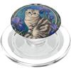 Belle Epoque Animals Scottish Fold - Gatto Art Nouveau Floreale PopSockets PopGrip per MagSafe