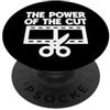 Video Editor Gifts Il potere dell'editor video tagliato PopSockets PopGrip Adesivo