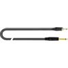 QUIK LOK - Cavo Audio JUST/JM35JM‑1, Minijack Mono 3.5 mm Maschio A Jack Mono 6.3 mm Maschio, 1 m, Nero