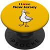 New Jersey Holiday T-Shirts & Gifts Amo il New Jersey PopSockets PopGrip Adesivo