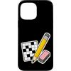 Jimbeels Custodia per iPhone 13 Pro Max Pencil Eraser Hour Cruciverba Gomma