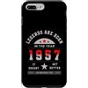 Collezione Vintage Tradizione Retrò Senz Custodia per iPhone 7 Plus/8 Plus Legends Are Born In The Year 1957 It Doesn't Get Better