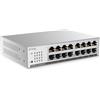 Zyxel Switch di Rete 16 Porte | Switch Gigabit Unmanaged Plus | 16x GbE Ports | VLAN | Loop Prevention | Montaggio su Desktop, a Parete o a Rack | GS1100-16