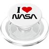 I Love Space M D Design Amo l'NASA Cuore con logo PopSockets PopGrip per MagSafe